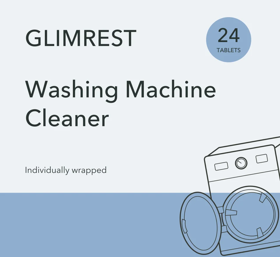 glimrest Washing Machine Cleaner Tablets packaging